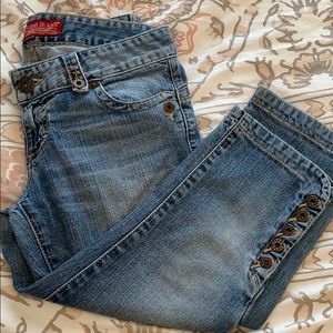 Guess capris (hits right below knee)